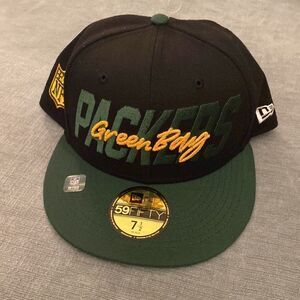 NWT Green Bay Packers New Era Official On-Stage Draft 59FIFTY Fitted Cap 7 1/2